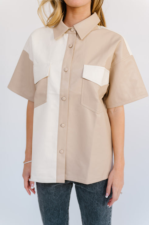 Dazed Babe Leather Top